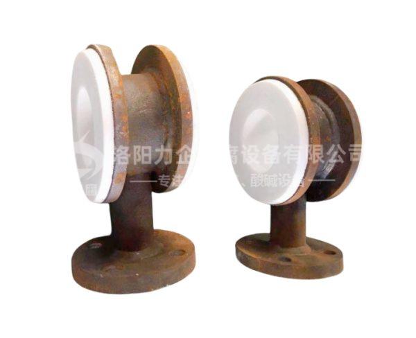 對夾式鋼襯聚四氟乙烯三通 對夾式鋼襯聚四氟乙烯三通